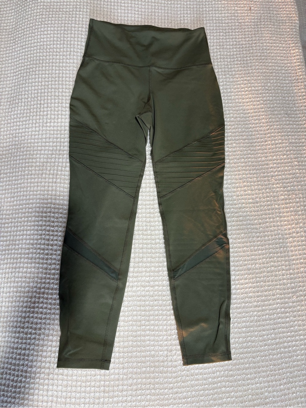 High-Rise Olive Green Ladies Active Leggings